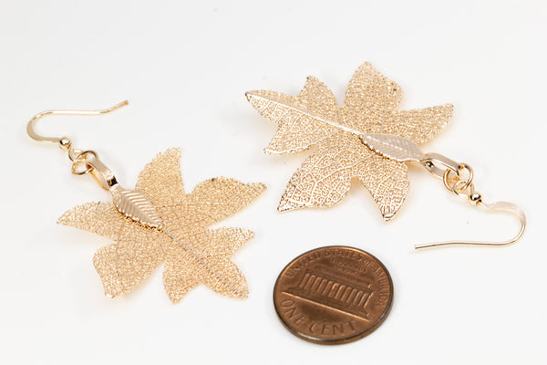 PentagonMapleShaped Earrings