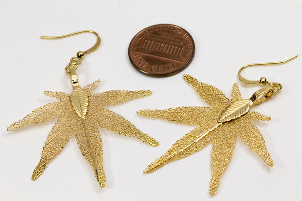 HeptagonMapleShaped Earrings