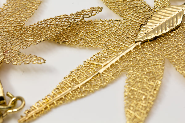 HeptagonMapleShaped Earrings