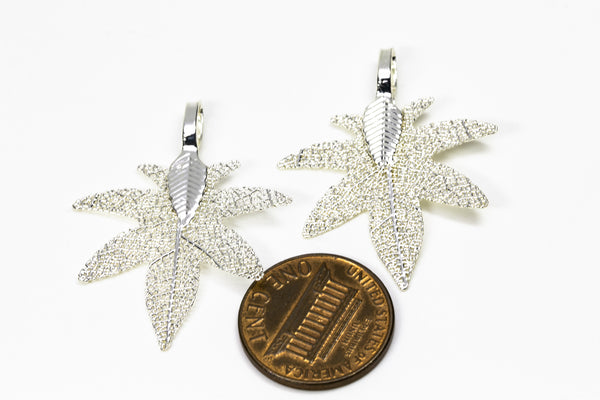 MiniHeptagonMapleShaped Earrings