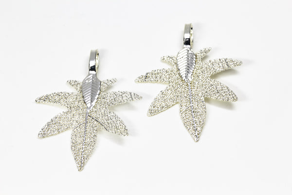 MiniHeptagonMapleShaped Earrings