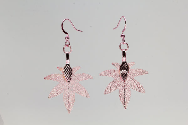 MiniHeptagonMapleShaped Earrings