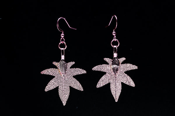 MiniHeptagonMapleShaped Earrings