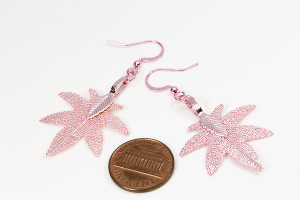 MiniHeptagonMapleShaped Earrings