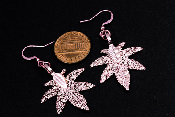 MiniHeptagonMapleShaped Earrings