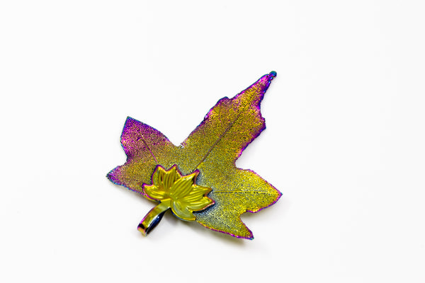 CanadianSugarMapleLeaf Aurora Pendant