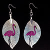 KingKongLeaf Flamingo Earrings