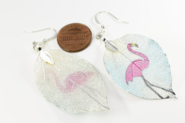 KingKongLeaf Flamingo Earrings