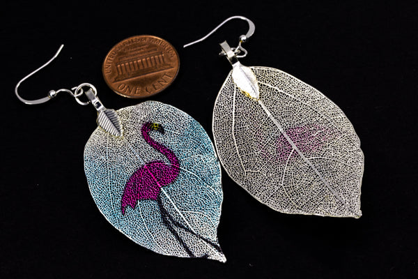 KingKongLeaf Flamingo Earrings