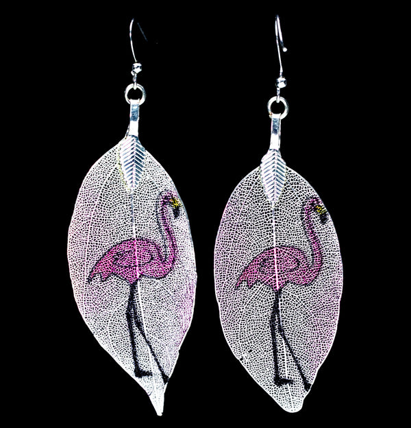 KingKongLeaf Flamingo Earrings