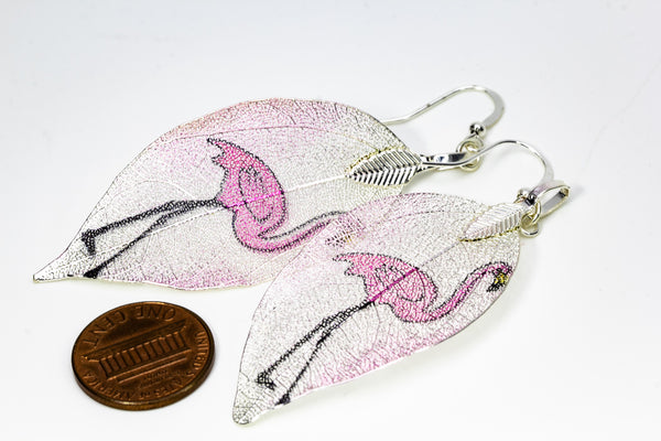 KingKongLeaf Flamingo Earrings