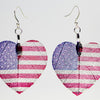 HeartShaped NationalFlag Earrings