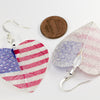 HeartShaped NationalFlag Earrings