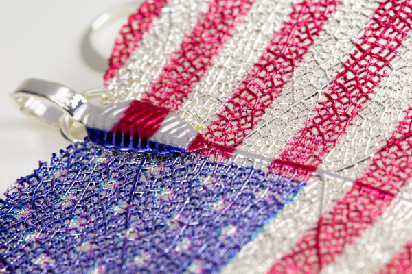 HeartShaped NationalFlag Earrings