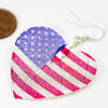 HeartShaped NationalFlag Earrings