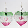 HeartShaped NationalFlag Earrings