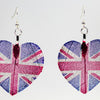 HeartShaped NationalFlag Earrings