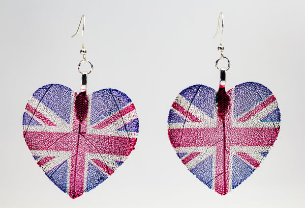 HeartShaped NationalFlag Earrings