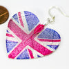 HeartShaped NationalFlag Earrings