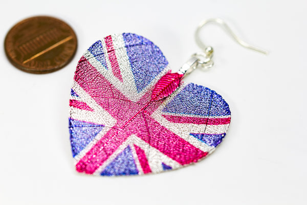 HeartShaped NationalFlag Earrings