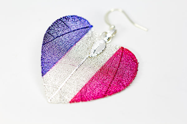 HeartShaped NationalFlag Earrings