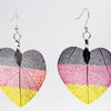 HeartShaped NationalFlag Earrings