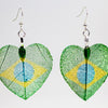 HeartShaped NationalFlag Earrings