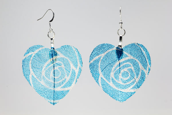 HeartShaped Rose Earrings