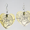 HeartShaped Rose Earrings