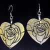 HeartShaped Rose Earrings