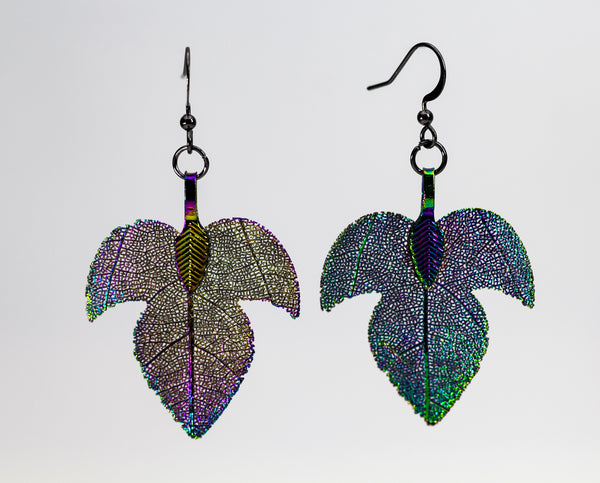 TriangleMapleShaped Aurora Earrings