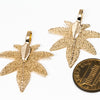 MiniHeptagonMapleShaped Earrings