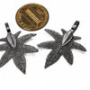 MiniHeptagonMapleShaped Earrings