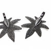MiniHeptagonMapleShaped Earrings
