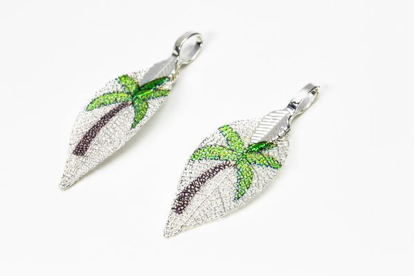 MiniFishShaped CoconutTree Earrings