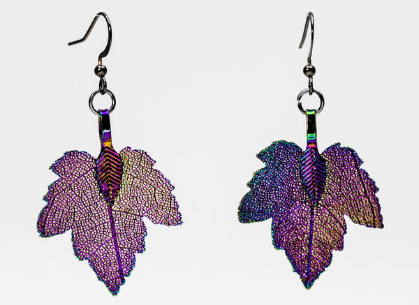 PhoenixTreeLeafShaped Aurora Earrings