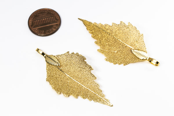 ChineseRoseLeafShaped Earrings