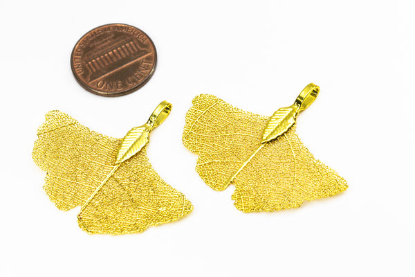 GinkgoLeafShaped Earrings