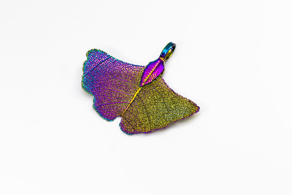 GinkgoLeafShaped Aurora Earrings