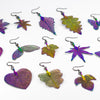 GinkgoLeafShaped Aurora Earrings