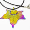 CanadianSugarMapleLeaf Aurora Pendant