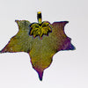 CanadianSugarMapleLeaf Aurora Pendant