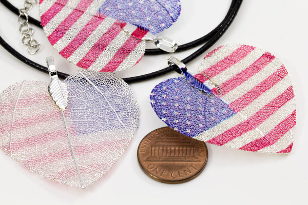 HeartShaped NationalFlag Pendant