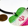 HeartShaped NationalFlag Pendant