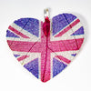 HeartShaped NationalFlag Pendant
