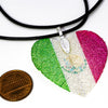 HeartShaped NationalFlag Pendant