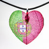 HeartShaped NationalFlag Pendant