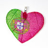HeartShaped NationalFlag Pendant