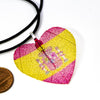 HeartShaped NationalFlag Pendant