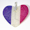 HeartShaped NationalFlag Pendant